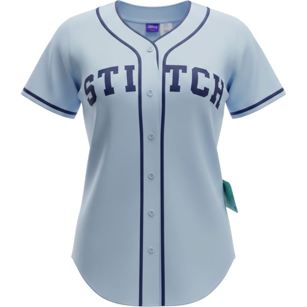 Disney Stitch Light Blue Jersey Navy